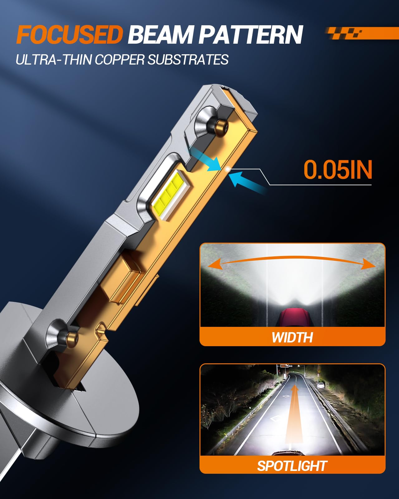 SEALIGHT H1 H7 Fog Bulbs, 80000LM Brightness, 6500K White Light, Plug and Play, Pack of 4