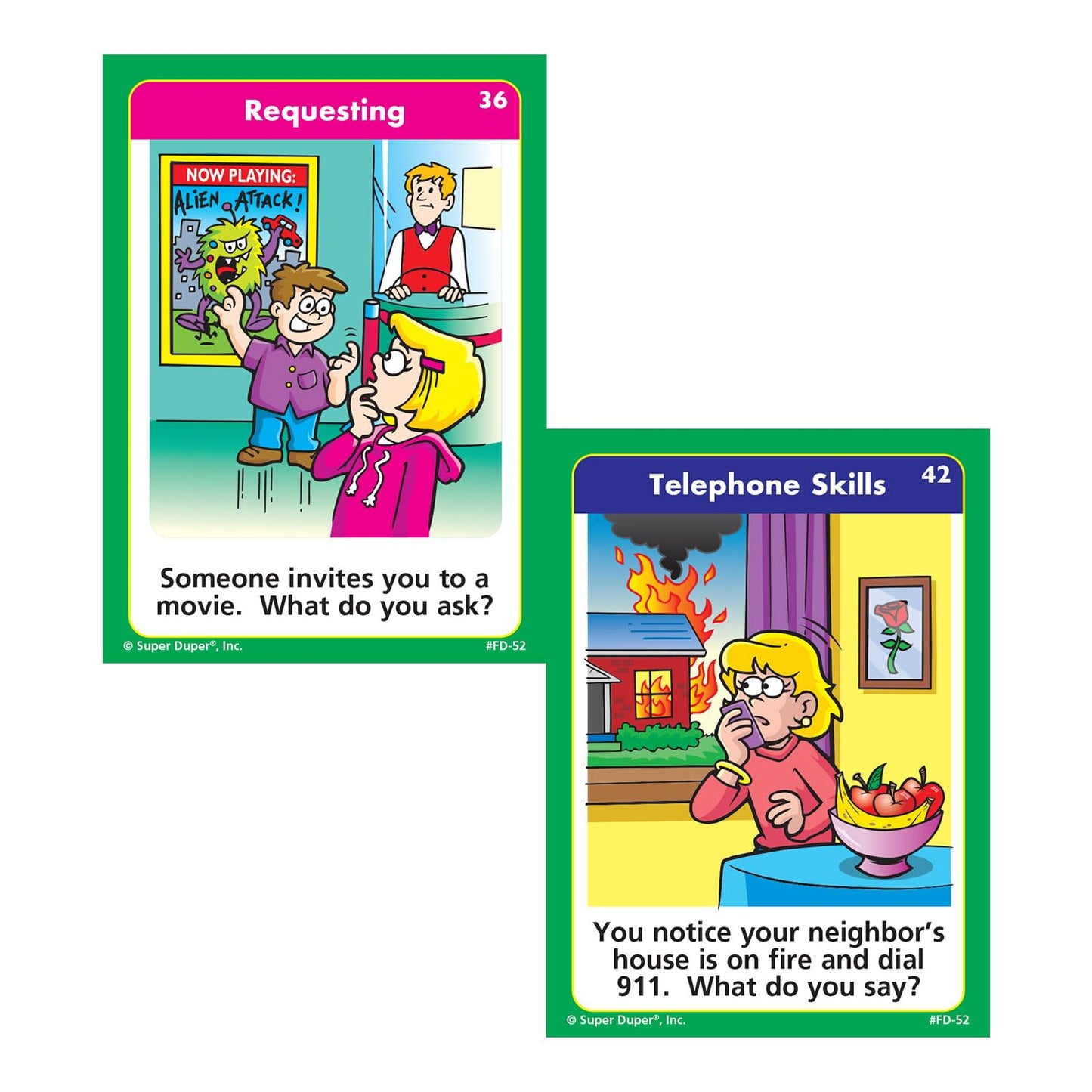 Super Duper Publications | Practicing Pragmatics Fun Deck | Conversation and Social Skills Flash Cards | Educational Learning Materials for Children