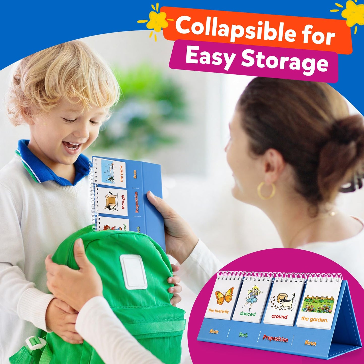 Aizweb Sentence Building for Kids,Speech Therapy Learn to Read for Preschool Kindergarten 1st 2nd Grade Classroom Must Haves,Phonics Reading Learning Games,Special Education for Homeschool Supplies