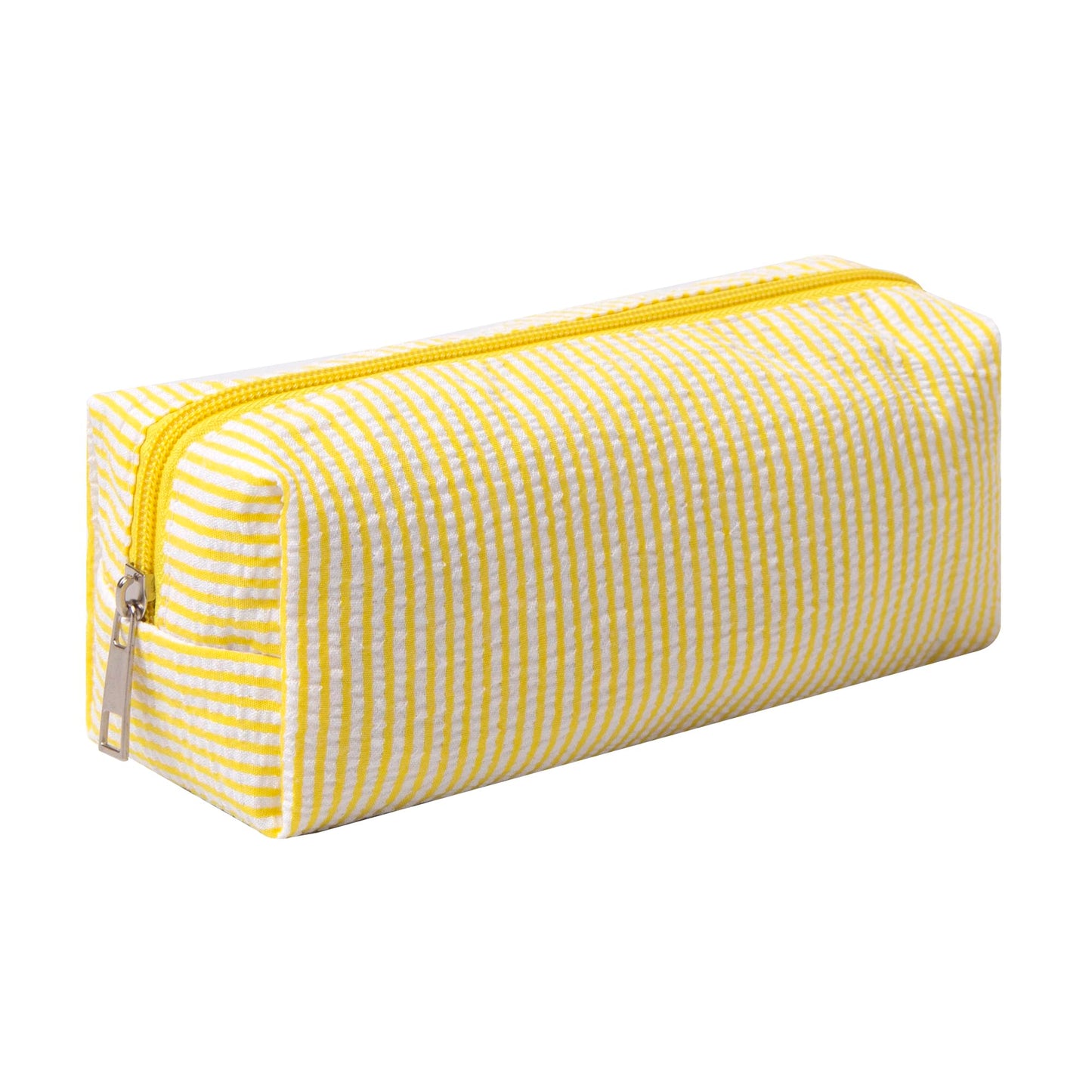 OZAOZ Cute Pencil Case Capacity Pencil Pouch Aesthetic Pen Bag Office Stationery Organizer Simple Sturdy Multifunctional Cosmetic Pouch (yellow)
