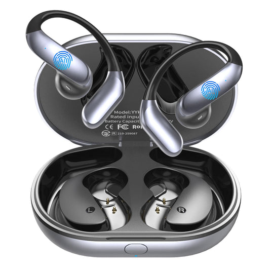 Ai Translation Earbuds, 198+ Languages Two-Way Translator Headphones Real Time, Audifonos Traductores Inglés Español, 4-in-1 Language Translation Earbuds for Travel, Business & Learning - Silver Black