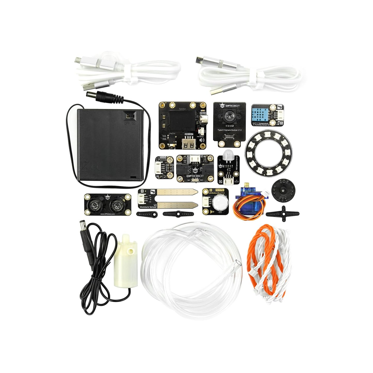Python Starter Kit for UNIHIKER M10 (Board Not Included) | 15 Structured Lessons for STEM | Learn AI & IoT Programming | with Solderless Plug-and-Play Sensors