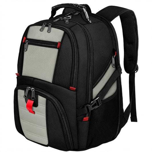 YOREPEK Large Backpack for Men, Extra Large Laptop Backpacks for Men Women, Water Resistant Travel Backpack Airline Approved Business Work Bag Fits 17 Inch Computer, Black