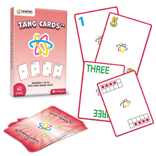 Tang Cards – Math Game for Grades K-5 – Build Number Sense Using Ten Frames, Digits, Words & Fingers