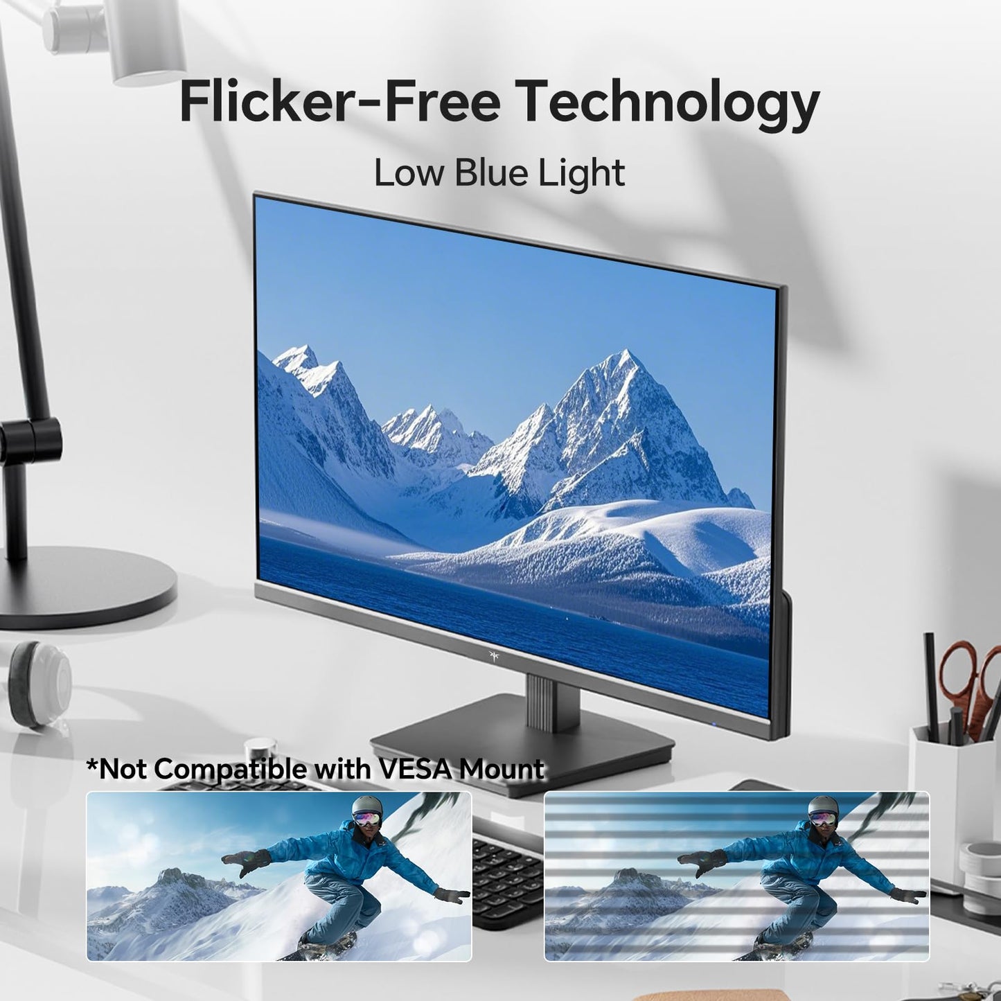 KTC 27 Inch QHD Computer Monitor 100Hz, Up to 120Hz, IPS Panel, 2K 1440P PC Gaming Monitor for Home Office, Adaptive-Sync Support, HDR10, Tilt Adjustable, H27D9