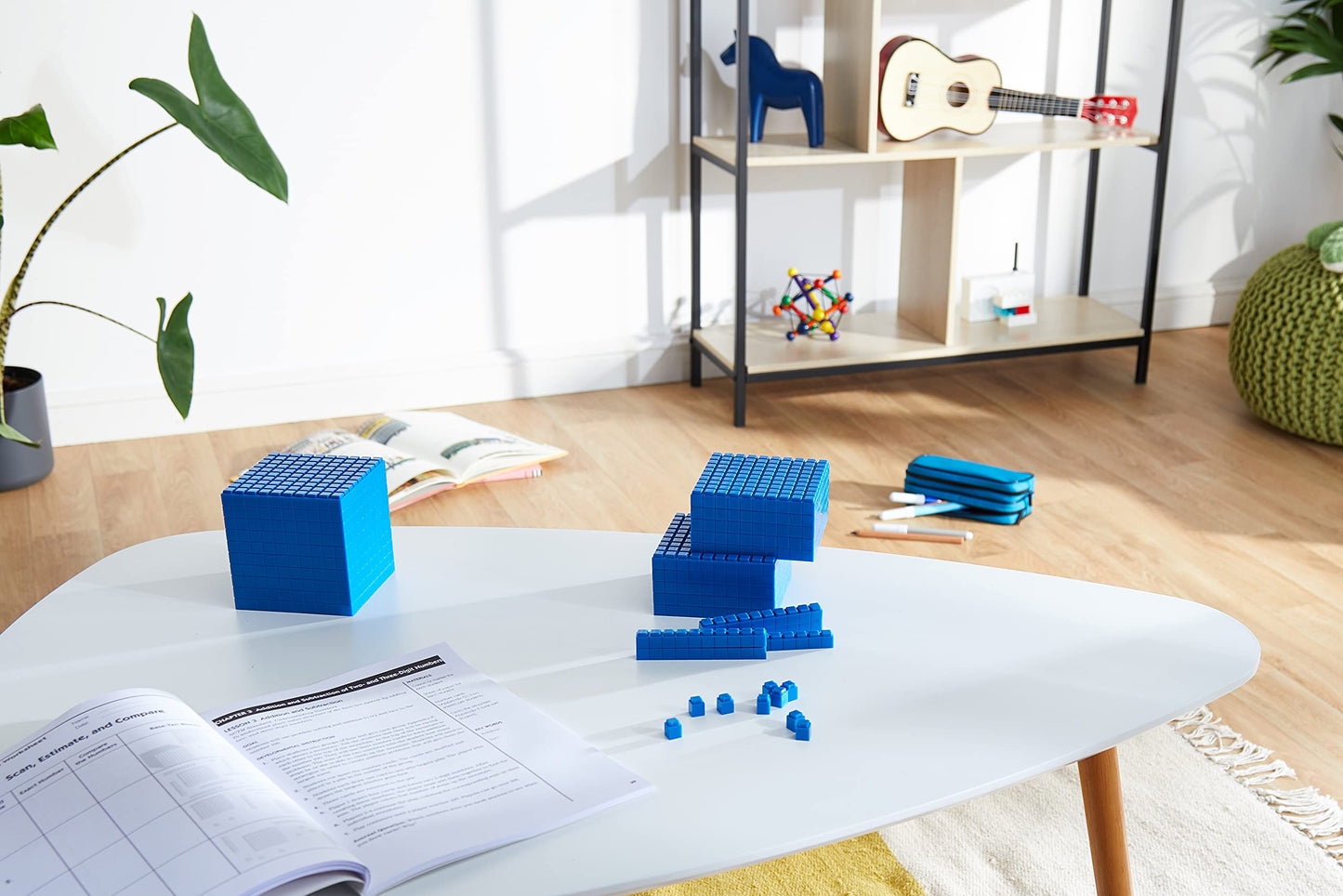 Learning Resources Interlocking Base Ten Starter Set, Early Math, Counting, Connecting Blocks, 141 Piece Set, Ages 6+