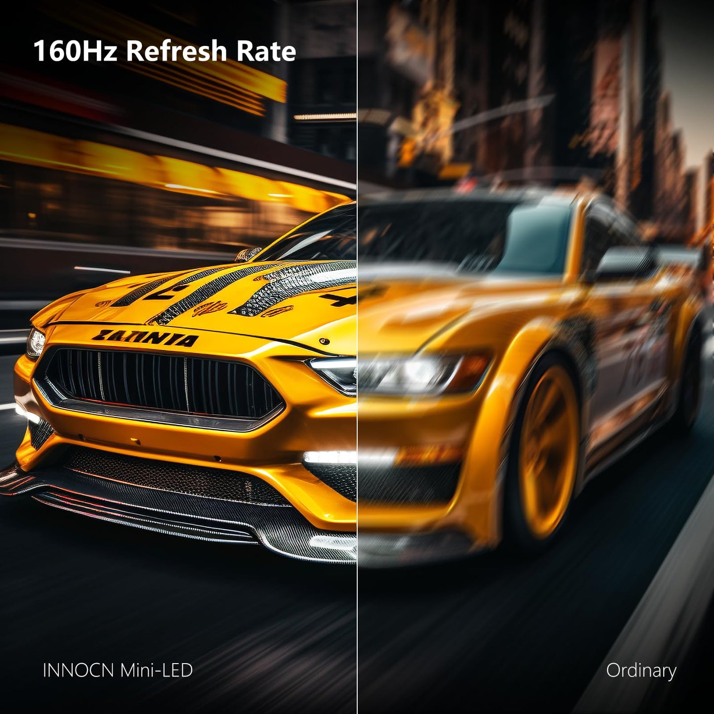 INNOCN 32" Mini LED 4K 160Hz 3840 x 2160P HDR1000 Monitor 1ms IPS HDMI 2.1, 99% DCI-P3, USB Type-C Connectivity, Height Adjustable Stand - Black (2026)
