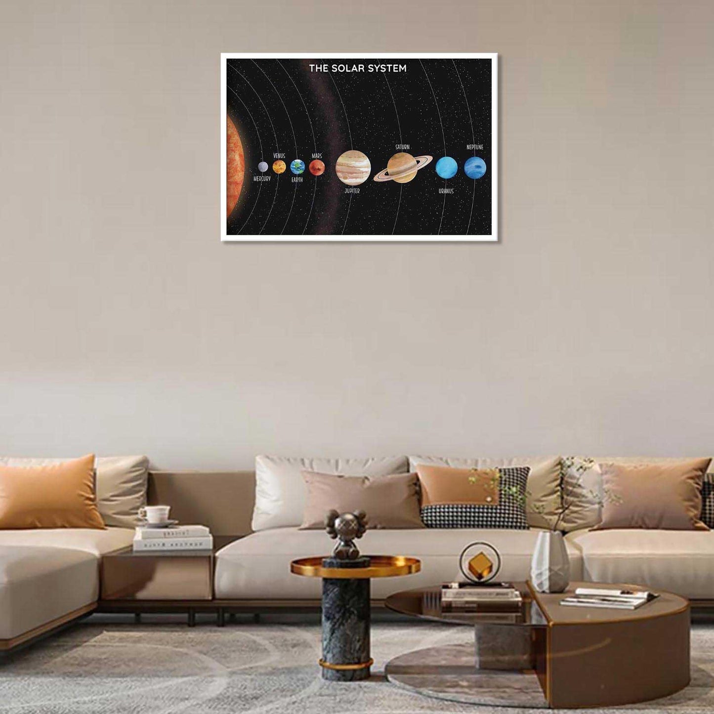 Solar System Educational Planet Poster Universe Infographic Star Life Cycle Astronomy Knowledge Suitable For Living Room Dormitory Bedroom Wall Decoration 16x24in Unframed