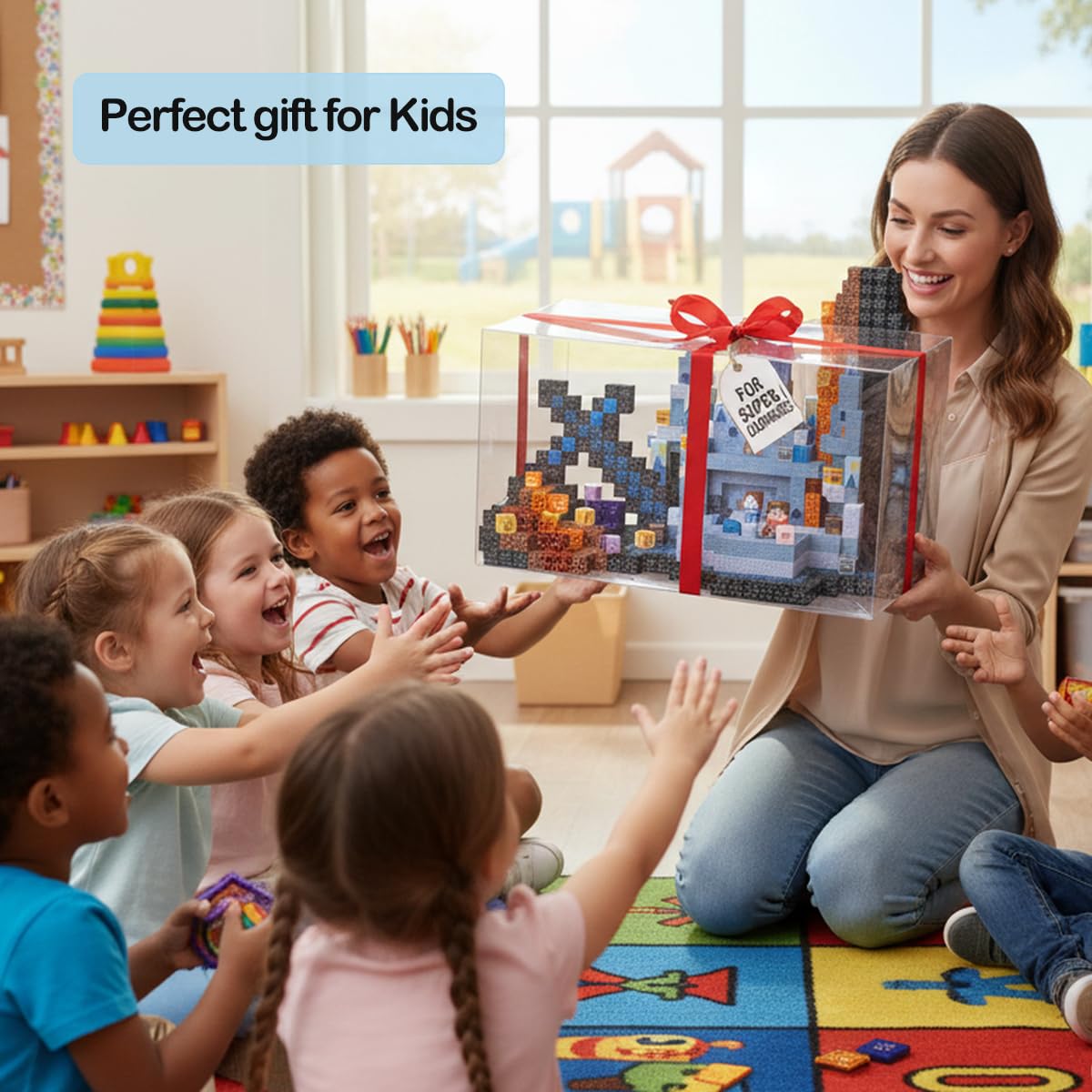 shoplease Magnetic Building Cubes for Kids, 200 Pieces, Building Blocks Set, Ages 3+, STEM Educational Toy Set