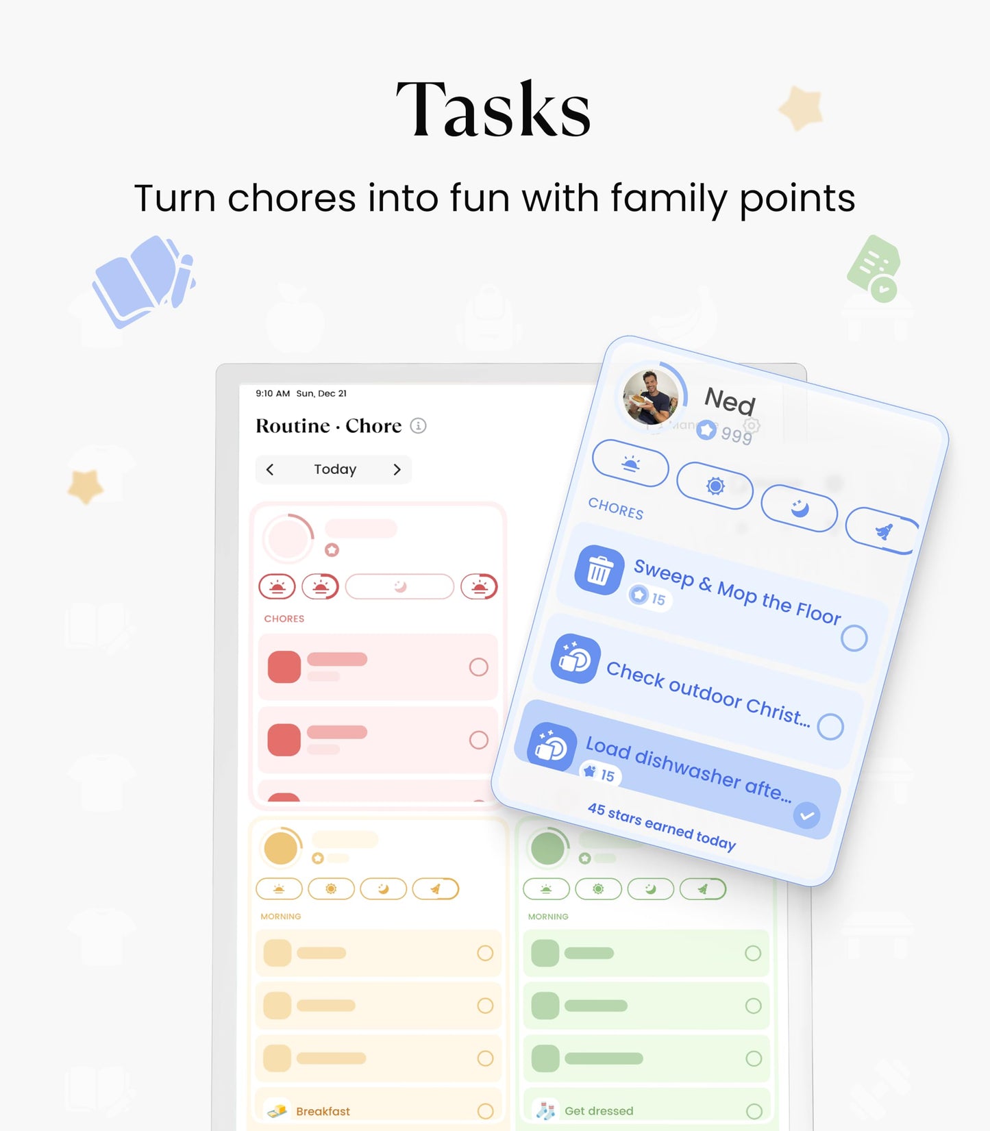 Cozyla Calendar Plus Go: 32" Mobile Smart Digital Calendar, No Subscription Family Dashboard, Electronic Touch Screen with Rolling Stand for Family System-Chore Chart, Meal Planner, Support App Store