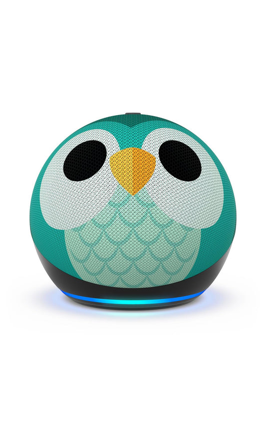 Amazon Echo Dot Kids (newest model), Smart speaker to enjoy age-appropriate audiobooks, interactive games and Alexa+ experiences to create and learn, Owl design