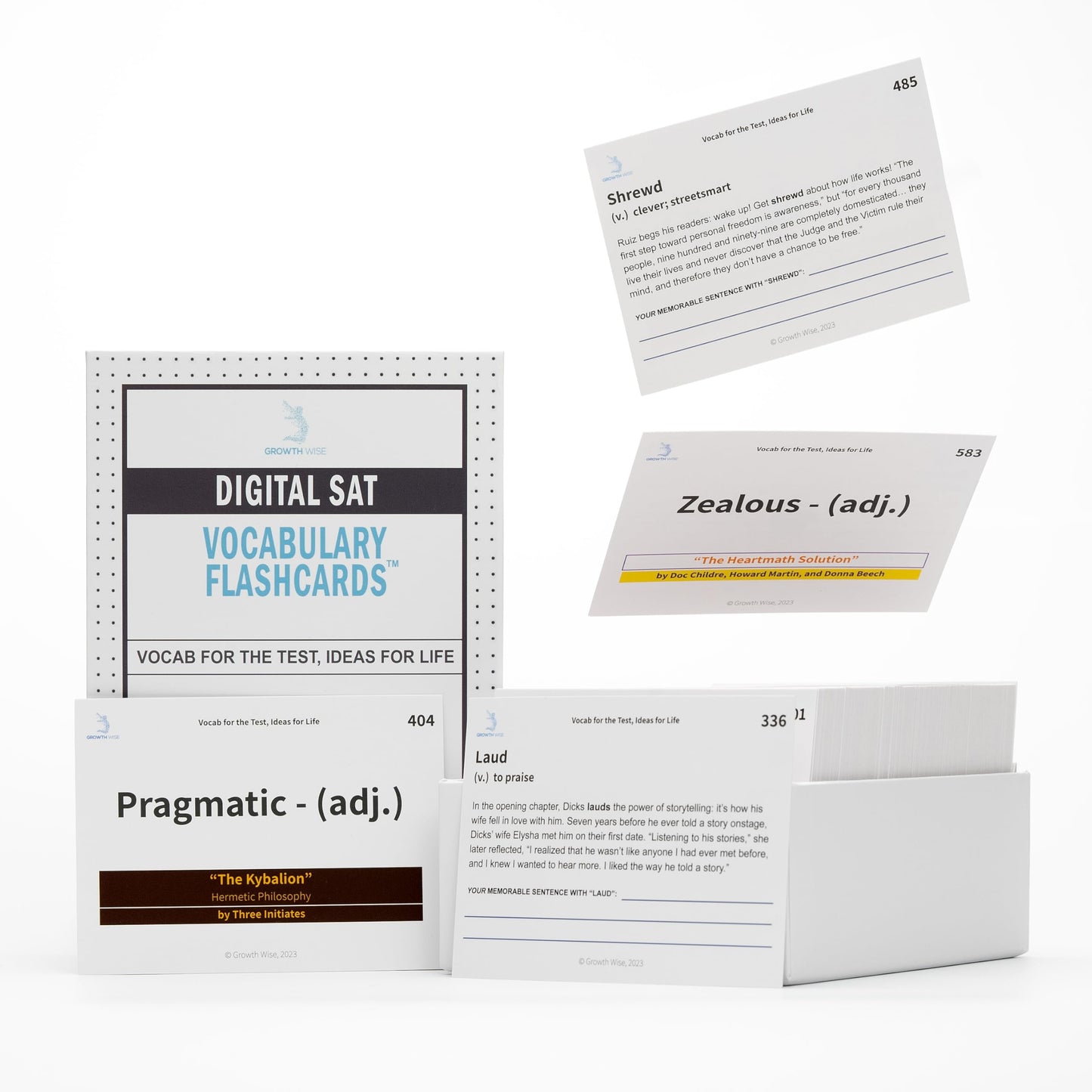 SAT/ACT Vocabulary Flash Cards Box #2 by Growth Wise