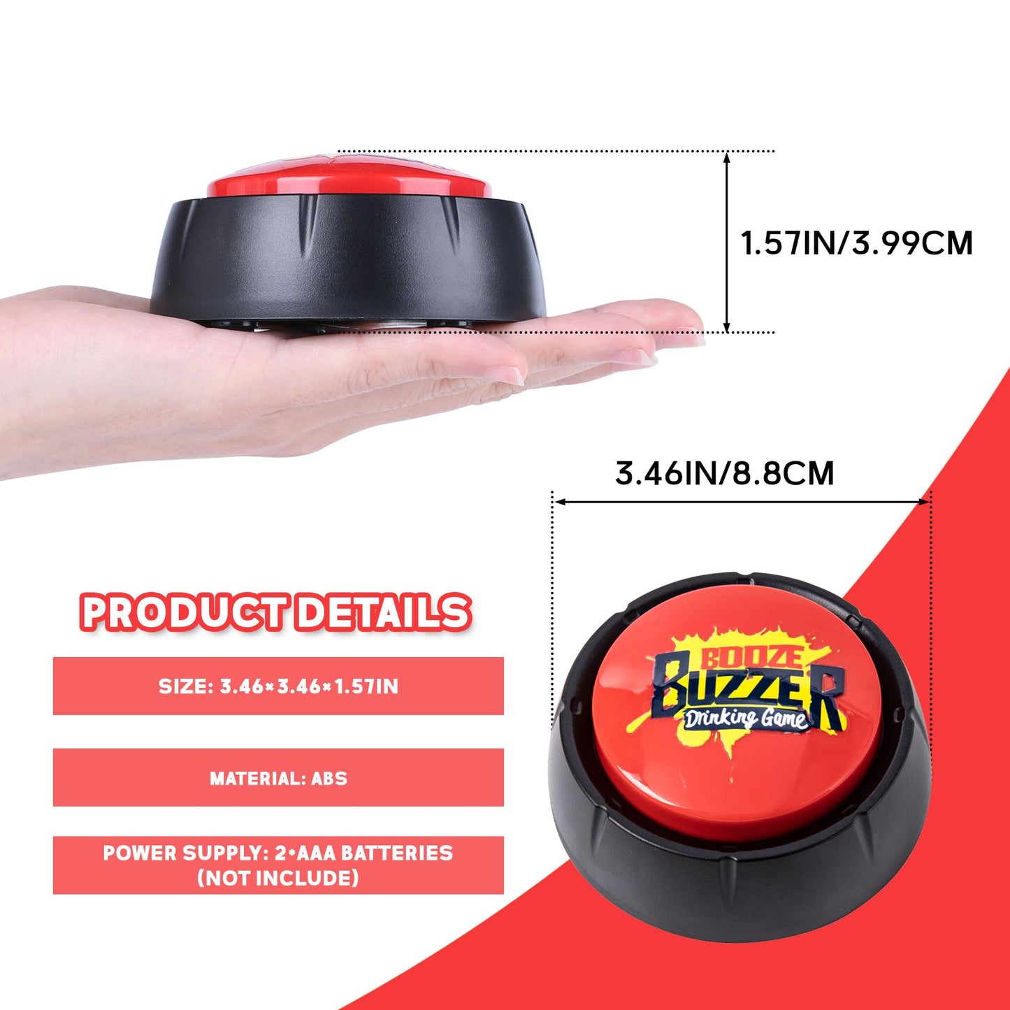 Loudmore Drinking Games for Adults Funny Party Interactive Game Button for Game Night Party Friends Play or Any Occasion 21st Birthday Gift & Party Starter