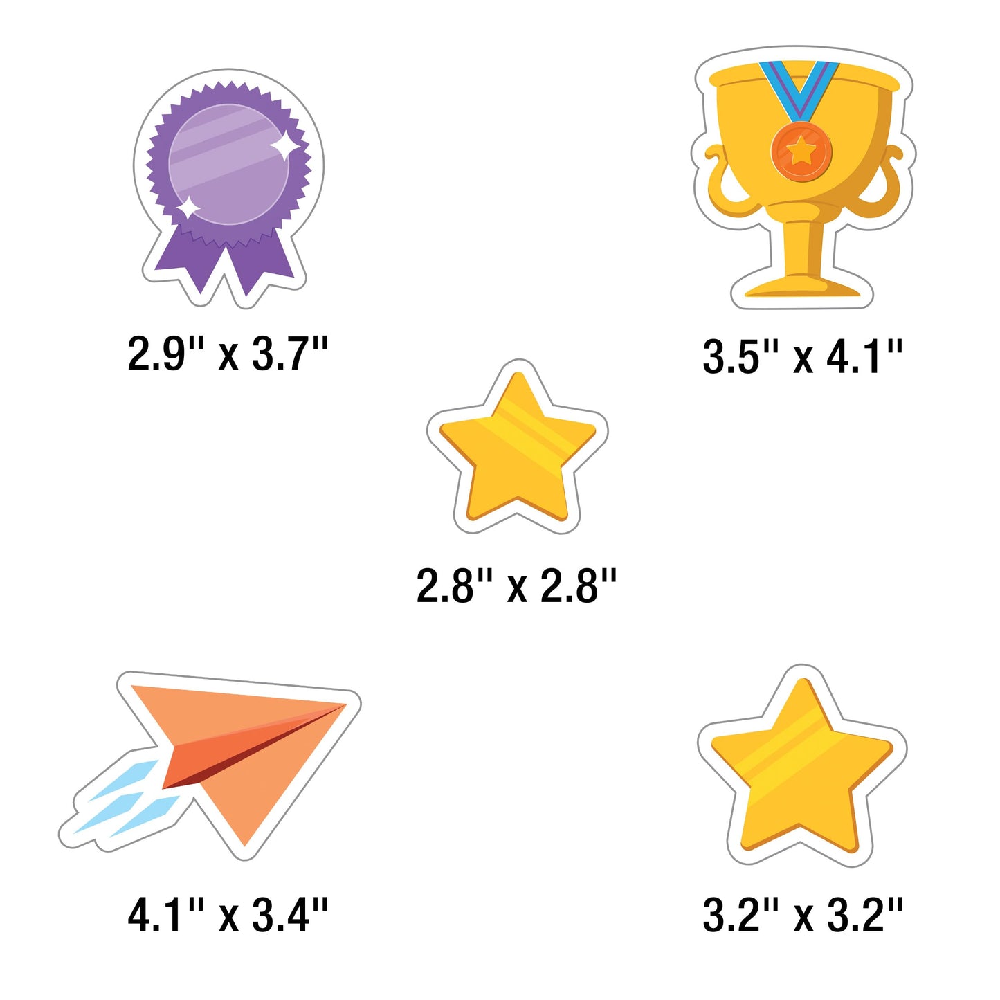 Our IXL Progress 18PC Dry Erase Bulletin Board Set, Header, Write-On Wipe-Off Posters, and Colorful Cardstock Cutouts, Goal Trackers Charts and Teacher Supplies for Classroom Management