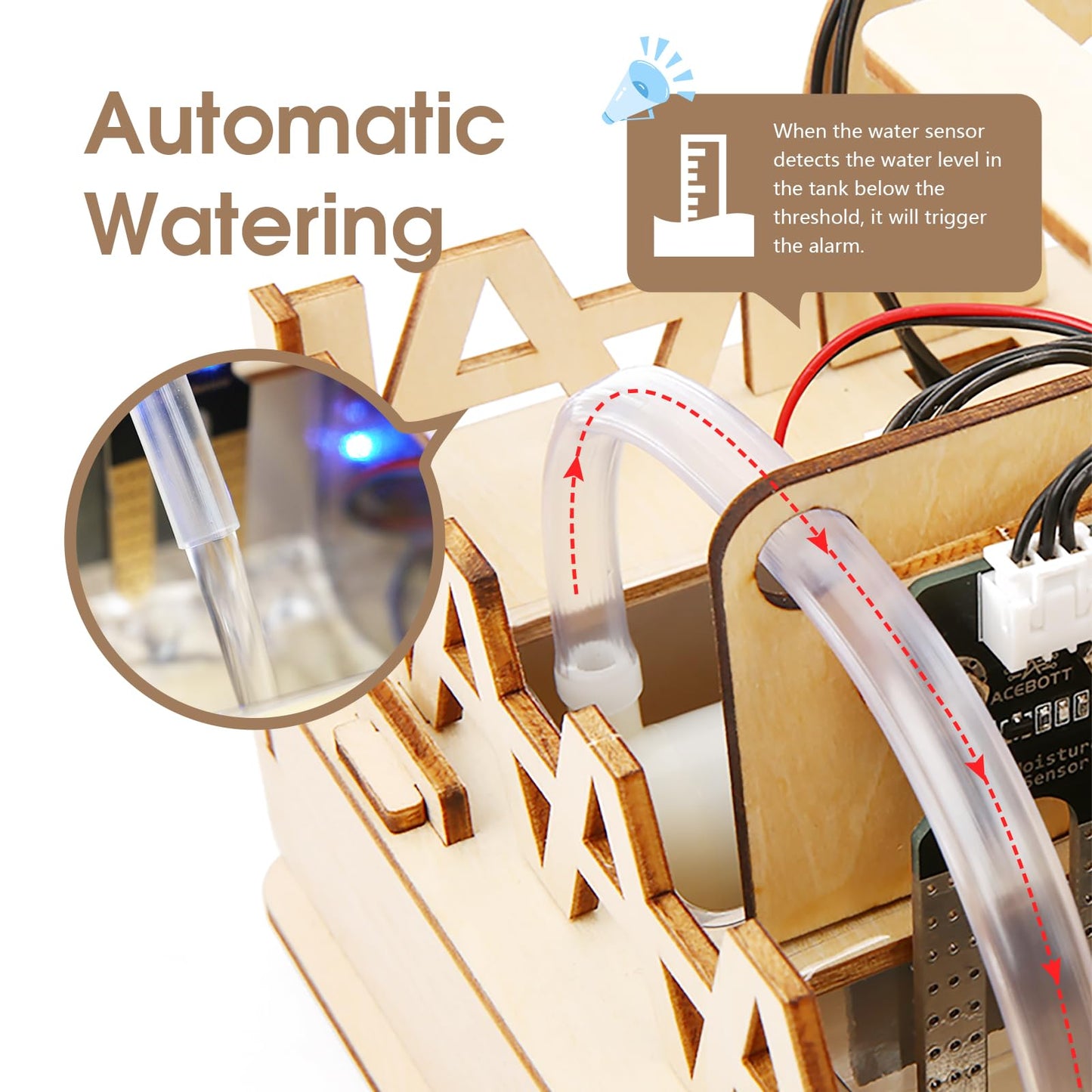 STEM Kit for Kids Age 12+, ACEBOTT ESP32 Smart Farm STEM Kit Compatible with Arduino & Scratch, Build IoT Greenhouse, Automatic Watering & Pet Feeder, DIY Coding Project Gift for Teens & Adults