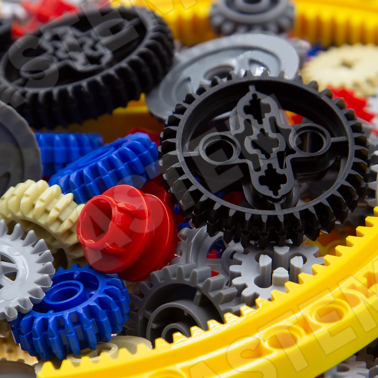 ASTEM 699pcs Technic-Parts-Gears Axle-Pin-Connector Compatible with Technical Cam Worm Cogs Gears Steering Parts Differential Engine Kit.