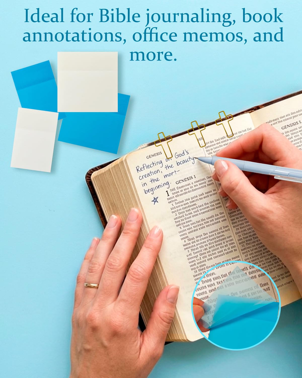 Piemow Bible Study Supplies - Bible Journaling Kit with Tabs, Highlighter, Notebook, Pen Case, Sticky Notes and More, Scripture Study Accessories for Women, Students, Beginner Christian Gifts