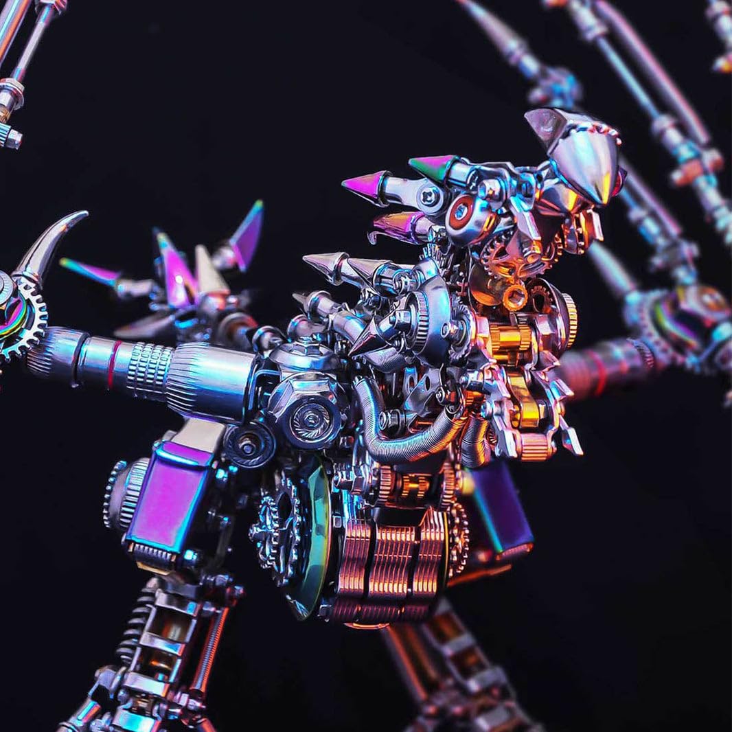 Metalkitor Western Dragon 3D Metal Puzzles for Adults, Wyvern Assembly Model Kit, Jigsaw Crafts Brain Teaser Cyberpunk DIY Ornament, Perfect Room Decor and Gifts(1300+PCS)