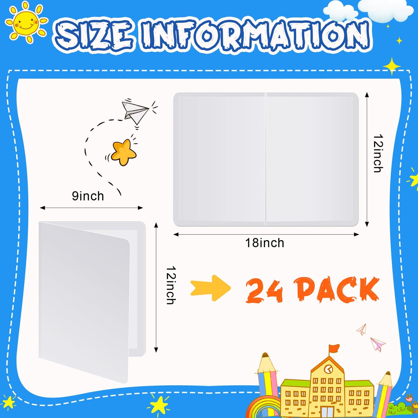 Motipuns 24 Pcs Folding Magnetic Dry Erase Activity Boards Foldable Magnetic Board Dry Erase Learning Project Scrum Folding Whiteboard for Students School Classroom