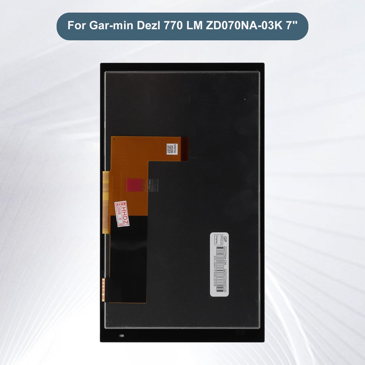 E-yiiviil Replacement LCD Display Touch Screen Digitizer Assembly Compatible with Garmin Dezl 770 LM ZD070NA-03K 7" with Tools
