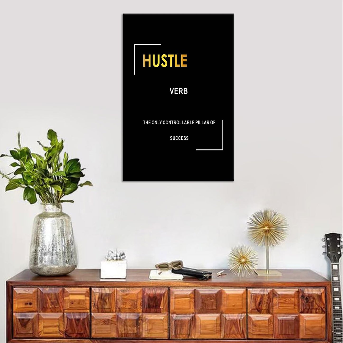 Motivational Canvas Wall Art Inspirational Entrepreneur Quotes Poster Print Inspiring Positive Sign Picture Painting Artwork for Modern Home Gym Bedroom Living Room Ready to Hang [12''W X 18''H]
