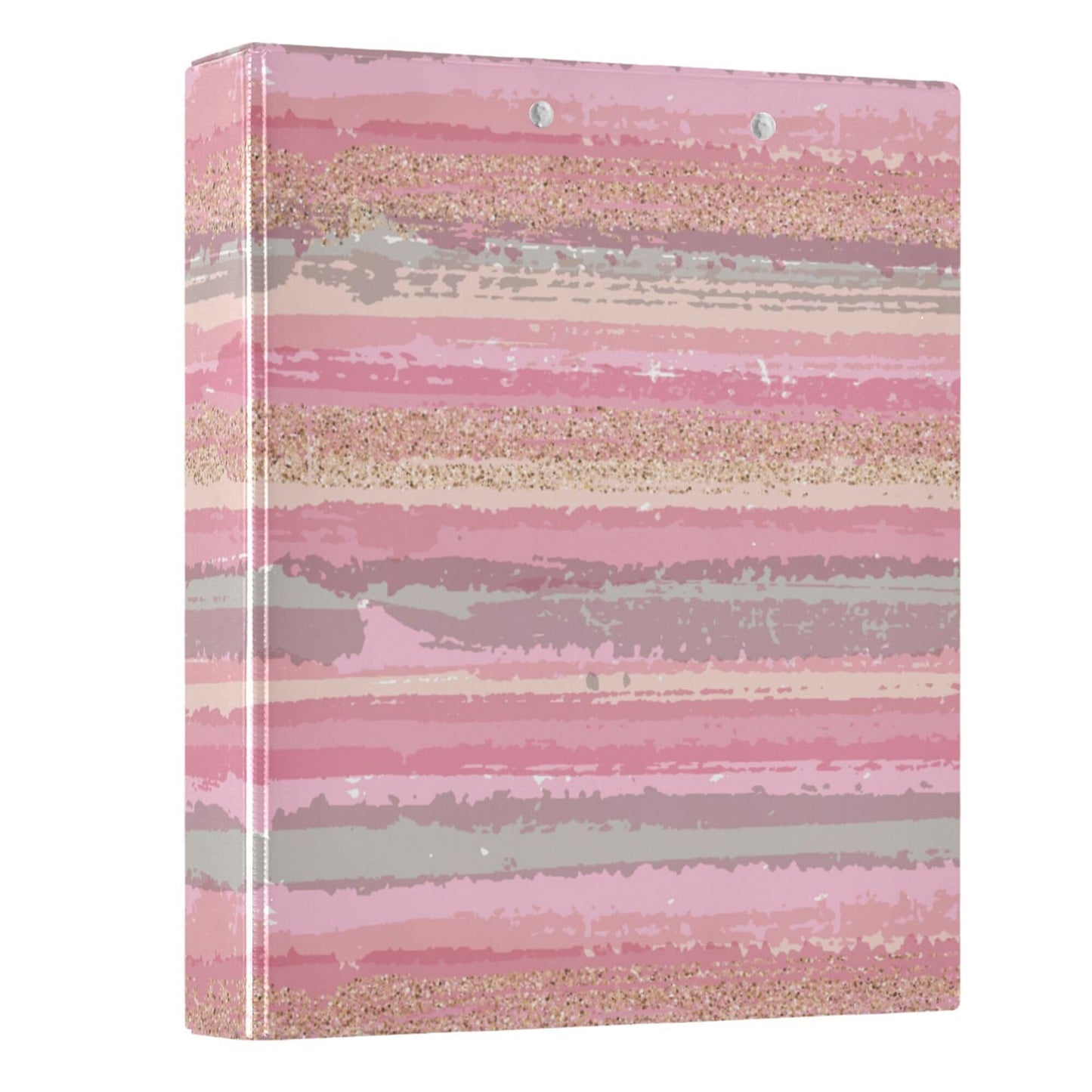 Pink Round Ring Binders 1.5 Inch Marble Tie Dye 3 Ring Clipboard Binder for Office School Work Supplies File Folder Document 200 Sheet Capacity Easy Open