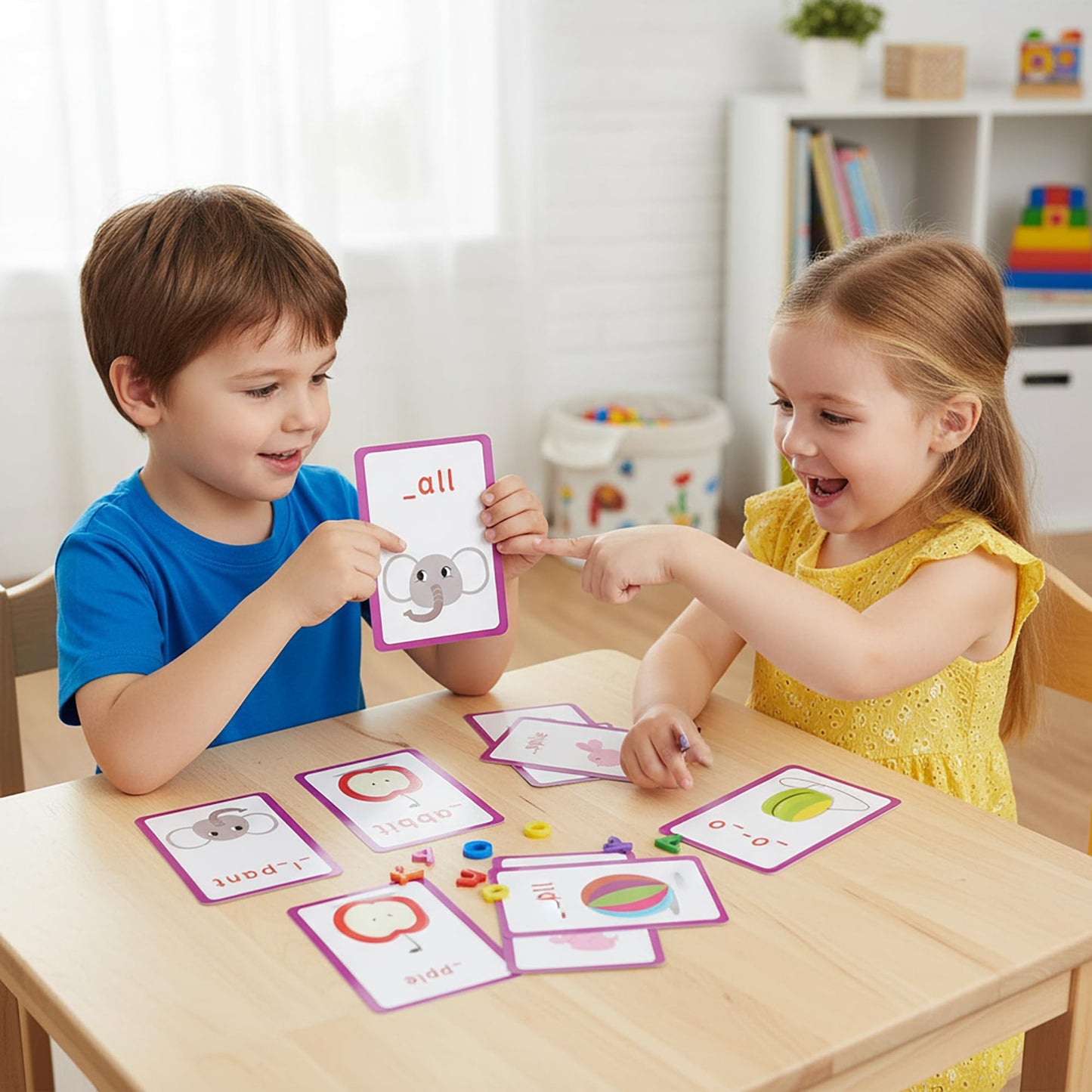 BAZIC Products Alphabet Flash Cards, with Picture ABCs Letters Uppercase Lowercase Flashcards (36/Pack), 72-Packs