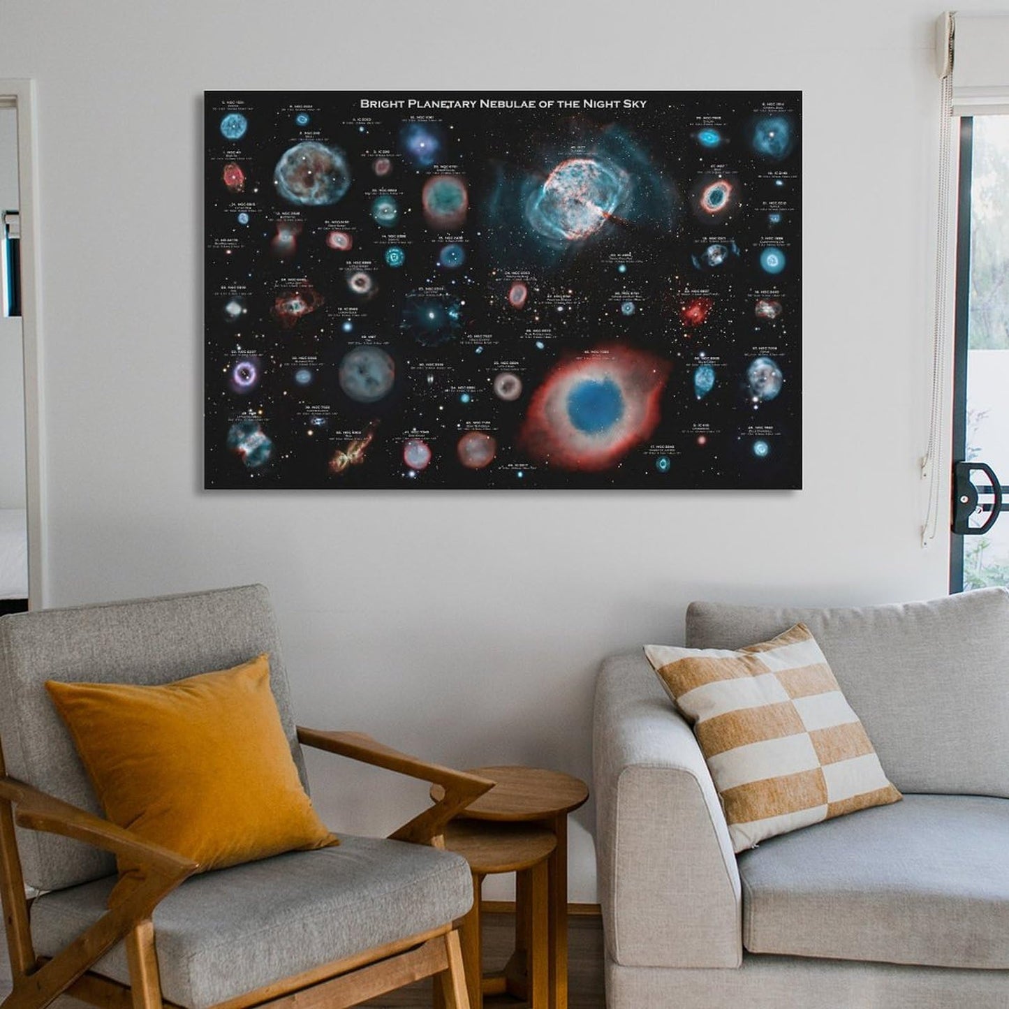 YLJAPOS Planetary Nebulae Galaxy Solar System Poster Astronomy Outer Space Canvas Wall Art Aesthetic Decorative Painting Living Roomstylestyle 16x24inch(40x60cm)