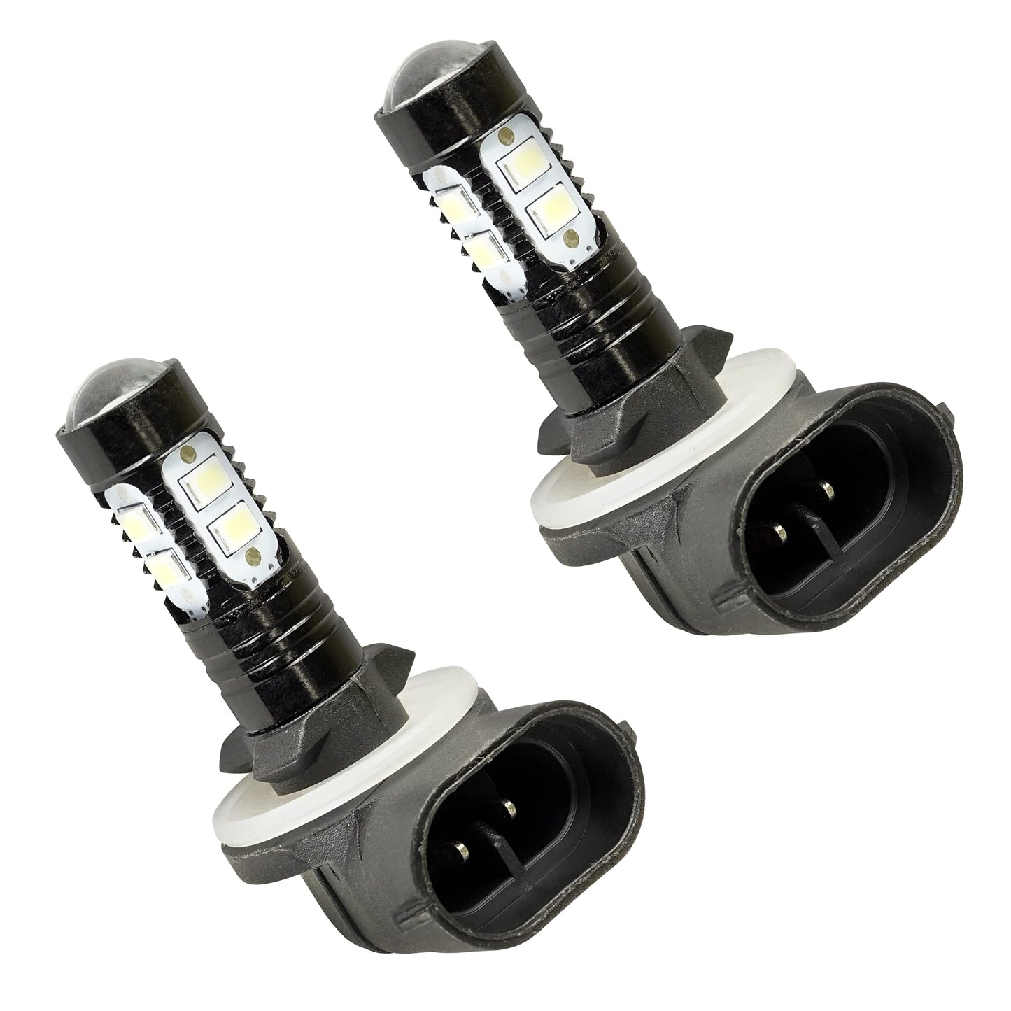 Caltric LED Headlight Bulbs for Polaris RZR S 800 (2009-2010) / RZR 800 EFI (2008-2010) - Tungsten