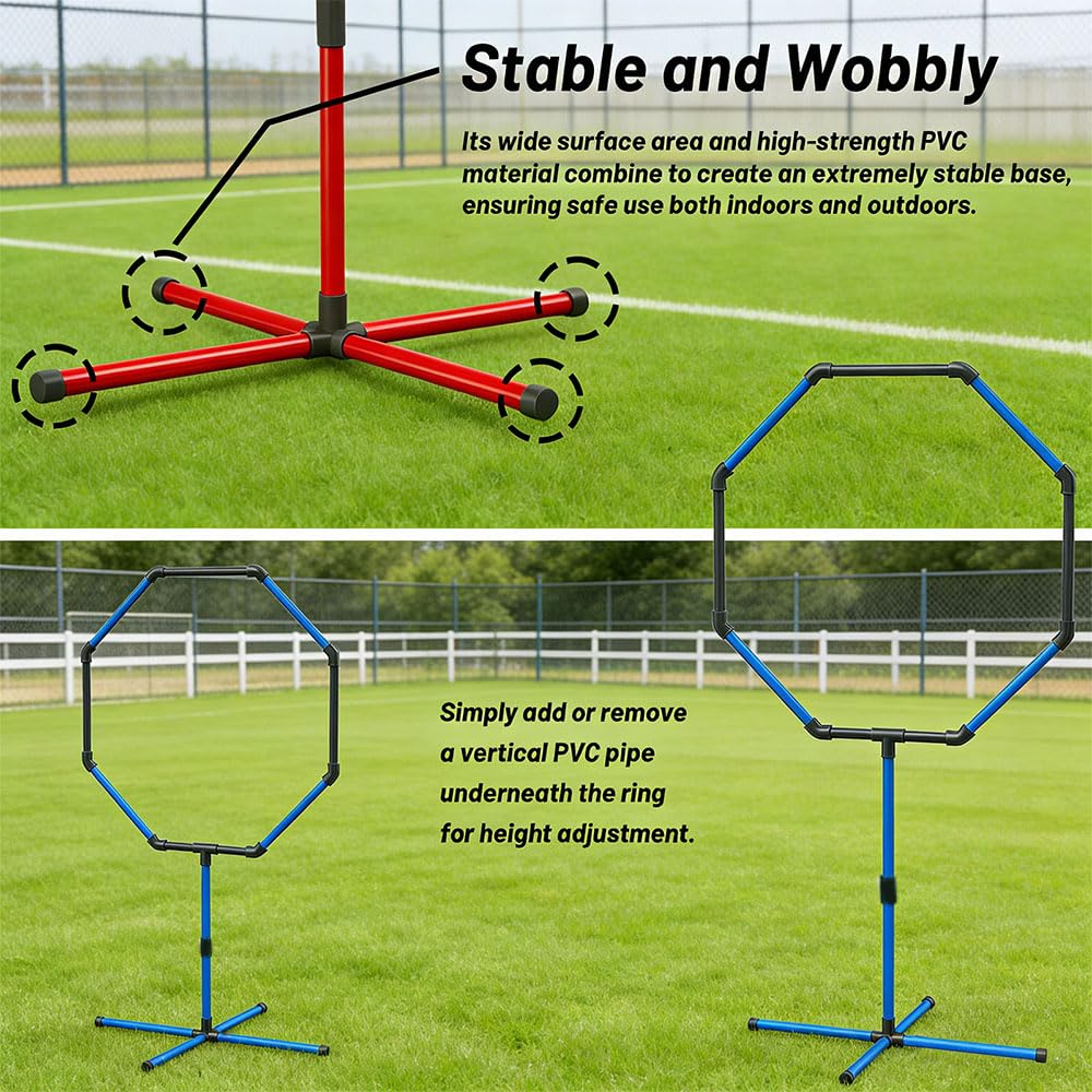 Drone Obstacle Course Gate Kit - 3 Different Sizes FPV RC Racing Game Loop Gates, Easy to Build & Carry Competition Set for Kids & Adults
