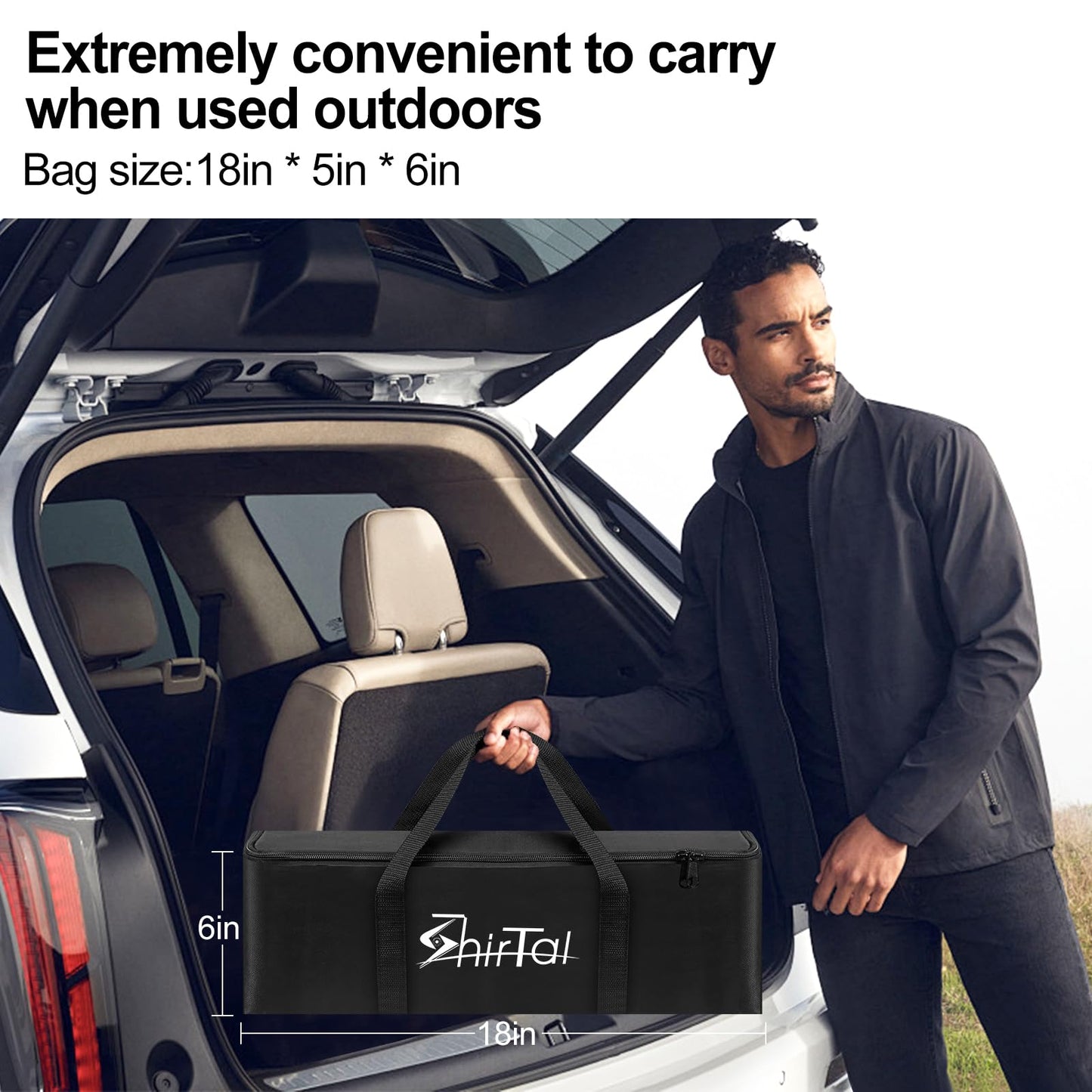 Shirtal Projector Screen with Stand,Portable 120 Inch Indoor Outdoor Projector Screen,16:9 4K HD Anti-Crease Movie Screen with Carry Bag for Home Backyard,Theater,Camping