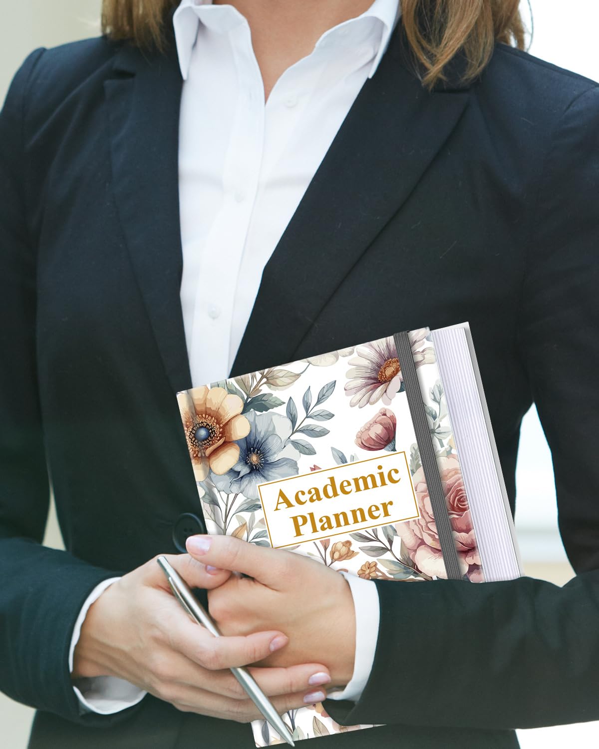Academic Planner for 2026-2027 or Anytime – 5.8" x 8.5" Undated Weekly Student Planner For Homeschool, High School, College & Nursing Students, 200 Pages, Colorful Large Flower