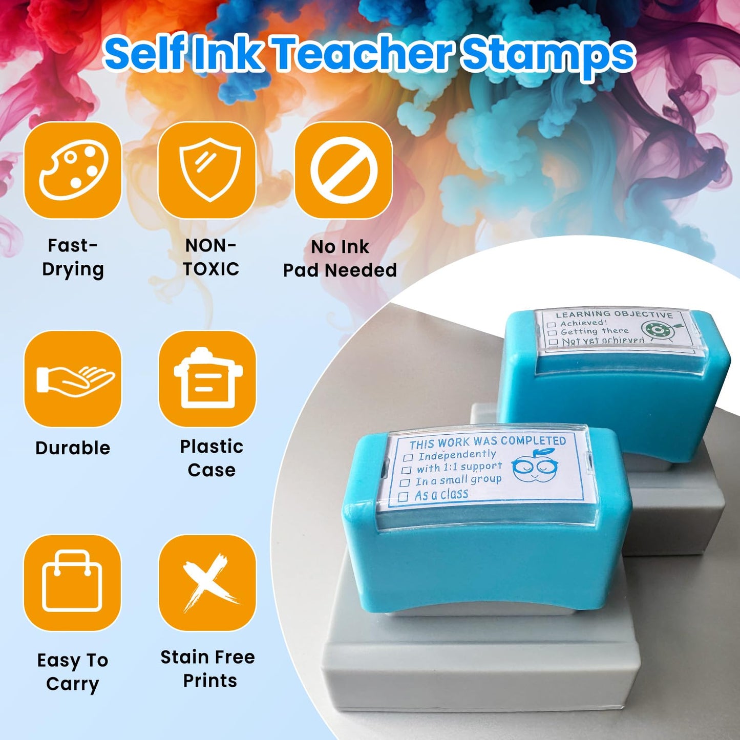 Special Accommodations Stamp for Teachers Classroom SPED Self Inking Stamp, Back to School Teacher Stamps Set Teacher Dormitory Supplies Teacher Must Haves Supplies Rubber Stamp
