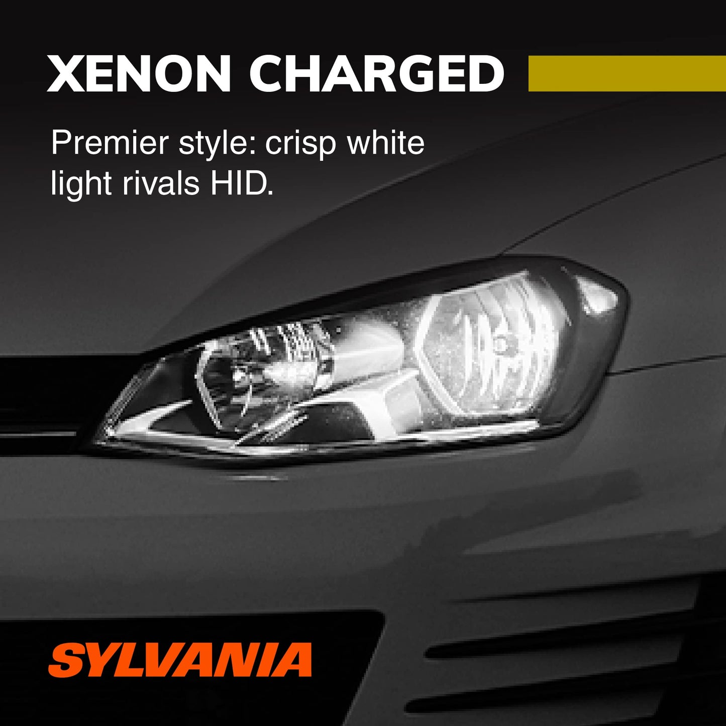 SYLVANIA 9006 SilverStar zXe GOLD Halogen Headlight Bulbs - Bright White Light Output, Best HID Alternative (2 Bulbs)