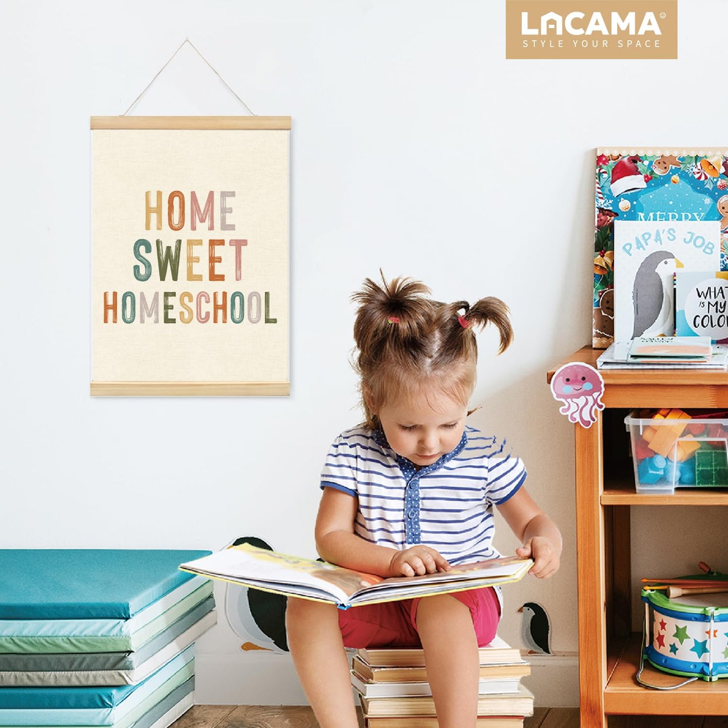 Lacama Sweet Classroom，Classroom Decor，Homeschool Decor， Teacher Appreciation Gift-Teacher's Day Gift-Door Sign-Playroom Homeschool Wall Decors