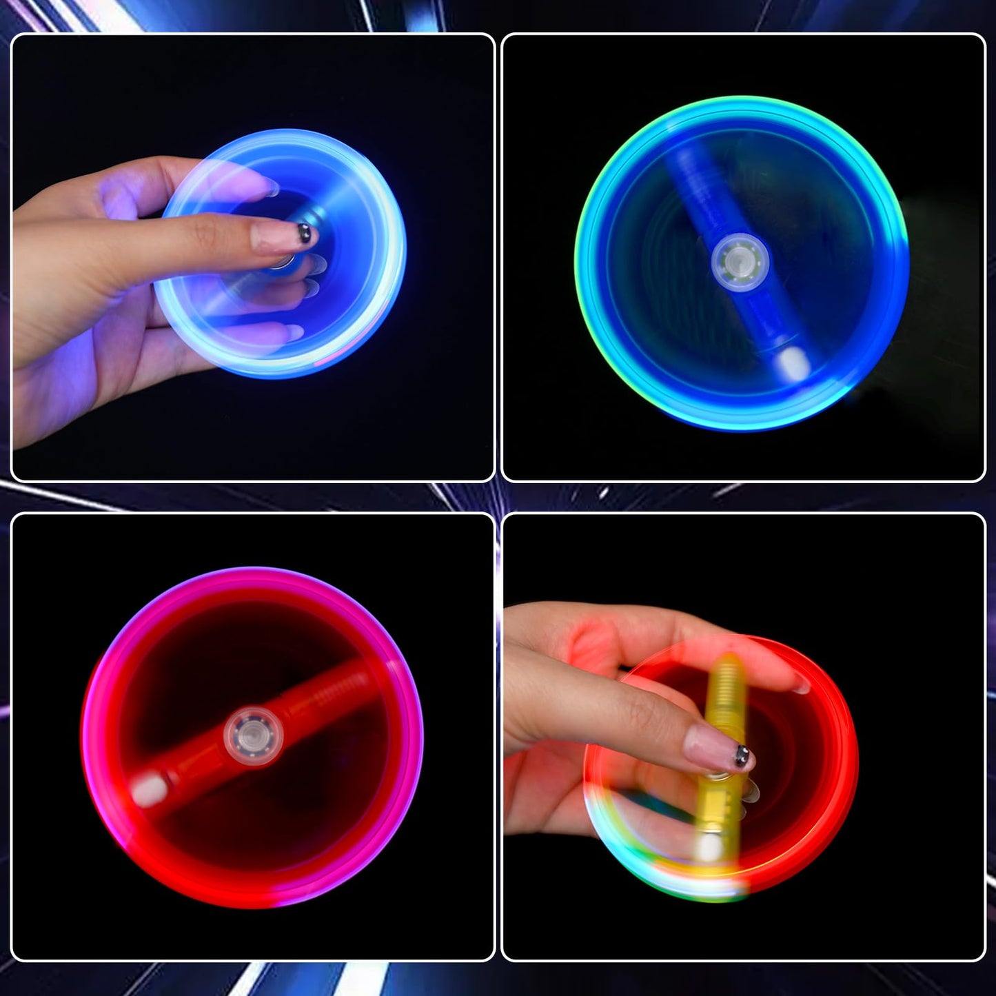 CZWZ 18Pcs Mini Spinner Pens Bulk, Ballpoint Pen for Birthdays and Children's Parties, Fun Gifts Pen