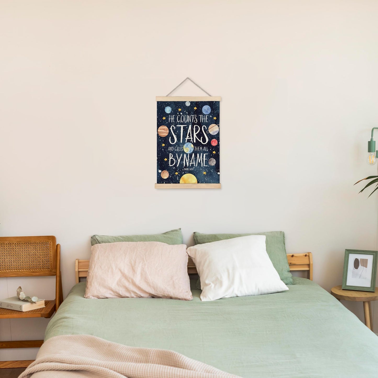 URLLUAE Solar Space Wal Decor Poster Hanger Frame, Outer Space Nursery Decor, System Wall Art, Solar System for Kids Room Decoration for Boys Room,12x16 Inches