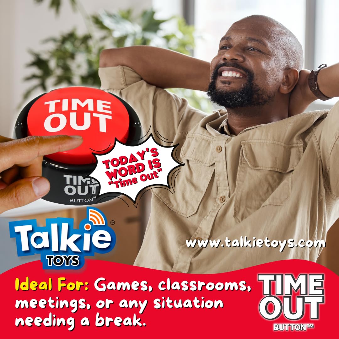 Talkie Toys Products Time Out Button - Plays 8 Hilarious Time Out Sayings