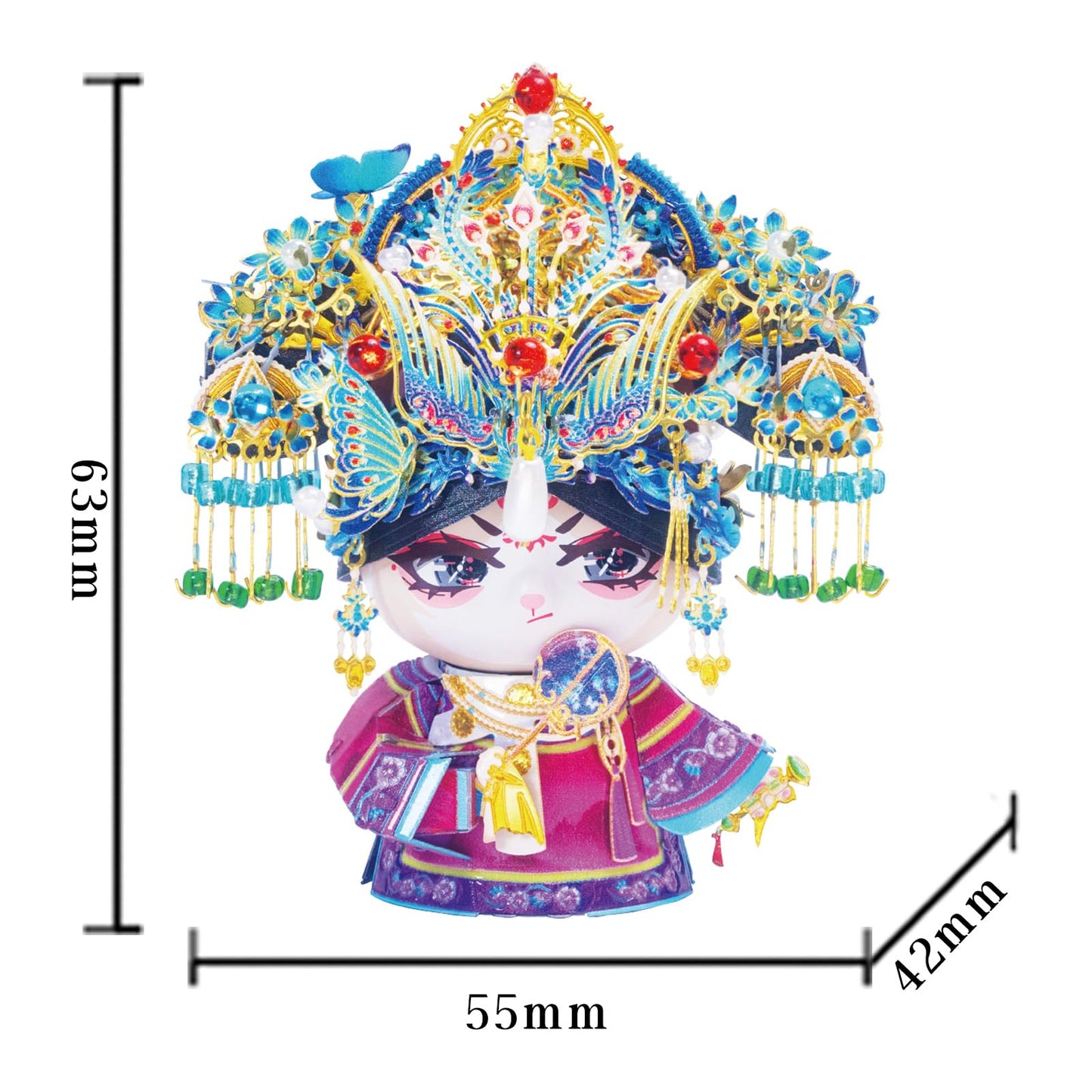 MU 3D Metal Puzzles for Adult Building TV Series Empresses in the Palace Consort Hua Kitty, Cat Themed Metal Models Kits Miniature, Assembling DIY Sets Home Desk Decor