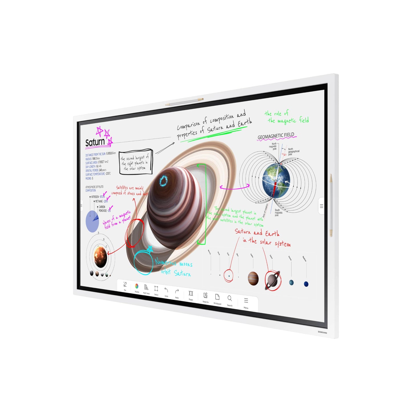 Samsung Pro 55” 4K WMB Interactive Display, SmartView+, Built-in Speakers, Wi-Fi and Bluetooth Embedded, Durable Screen, Universal Pairing, LH55WMBWBGCXZA