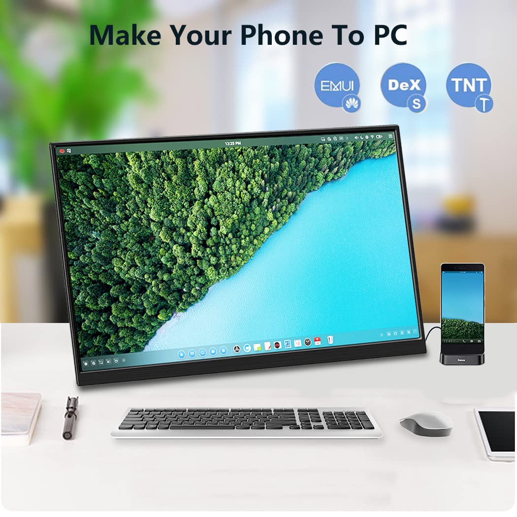 Magedok 4k Portable Monitor, 14 Inch Portable Monitor USB C, 10-Bit Adobe 95% HDR Game Display with USB C/HDMI/Mini DP Compatible with Laptop/Game Console/PC/Surface (14")