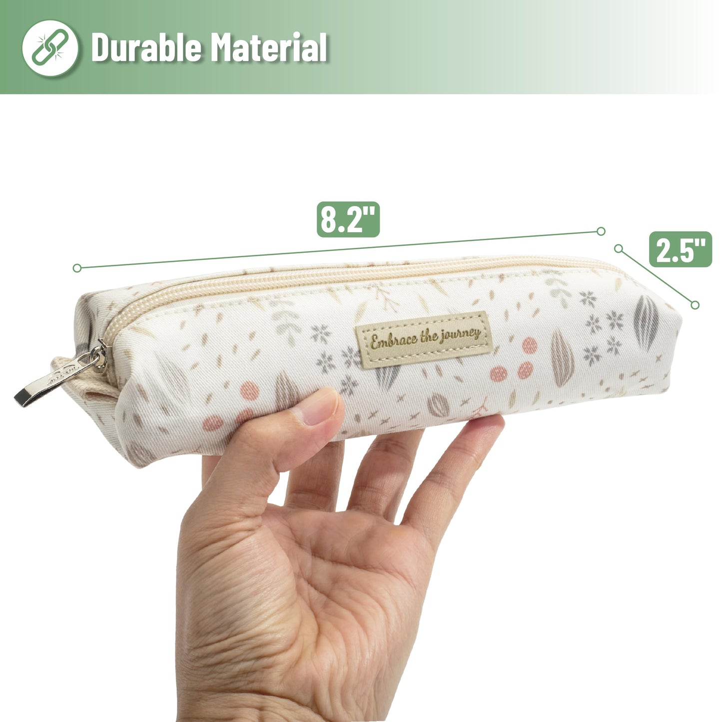 Mr. Pen- Cute Pencil Case Pouch, Multipurpose Canvas Bible Pencil Pouch, Smooth Zipper, Premium Material, Neat Stitches, Ideal for Stationery, Cosmetics, Electronics, School, Office, Travel