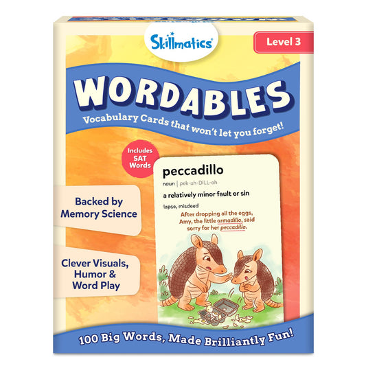 Skillmatics Vocabulary Flash Cards for SAT Prep – Learn 100 Words with Wordplay, Visuals & Soundplay, Study Aid & Educational Gift for Ages 12, 13, 14 & Up, Screen-Free Language Game