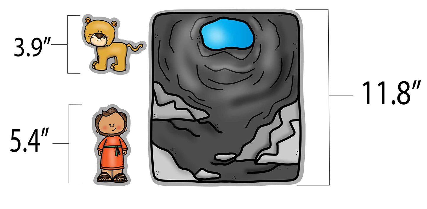 Daniel & Lions Den Felt Figures for Bible Flannel Board Stories Fiery Furnace Young Daniel
