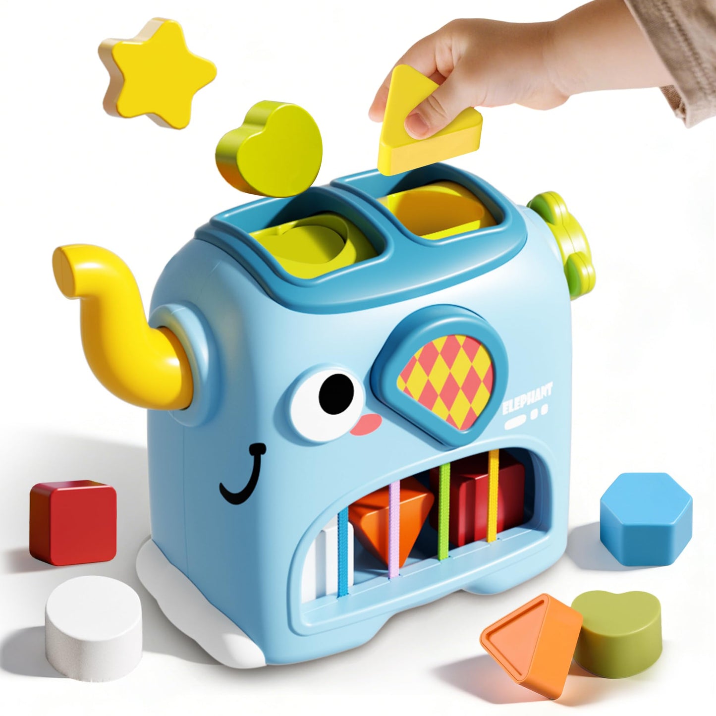 Interactive Shape Sorter Toy,Educational Activity Toy for Toddlers, Fine Motor Skill Development & Cognitive Learning, Durable Plastic Safe Material, Christmas and New Year Gifts for Boys and Girls.