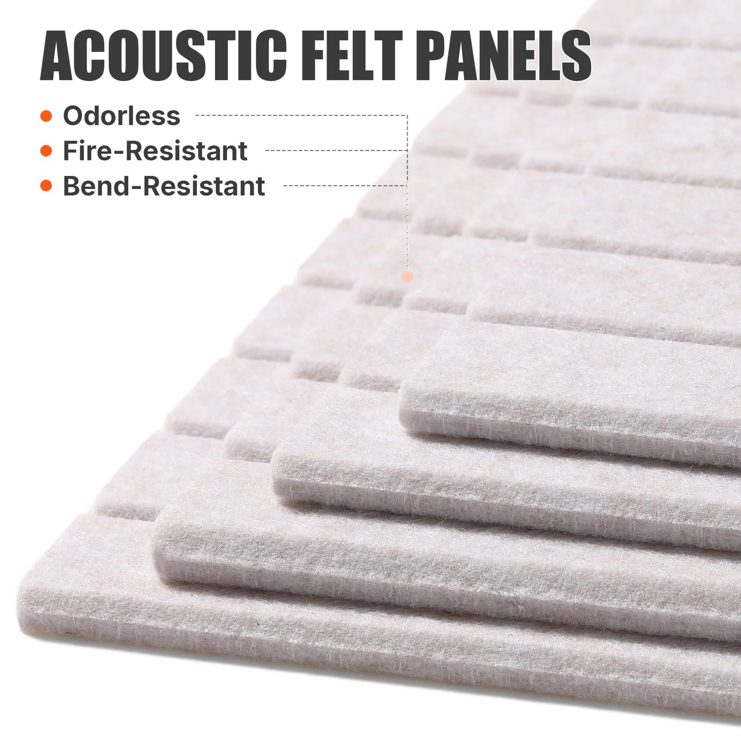 TravLand Large Felt Bulletin Board 48" x 36" Cork Board Alternative-12 Pack with Safe Removable Adhesive Tabs, Cork Boards for Walls Cork Board for Home Office Classroom Pin Board