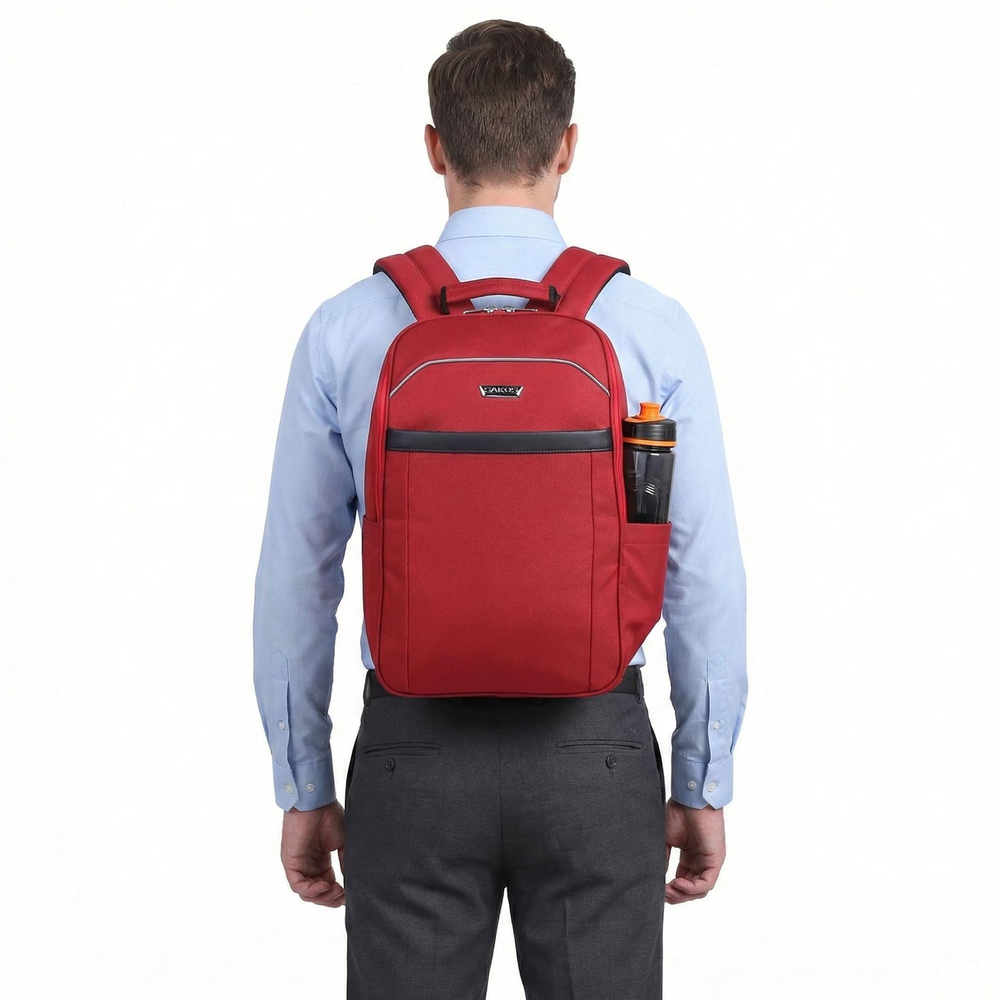 SAKOS Frontier 14 inch Laptop Backpack, Professional Travel Backpack Carry on Flight - TSA Approved, Water Repellent Laptop Backpack for Men & Women, College Backpack with Laptop Compartment - Red