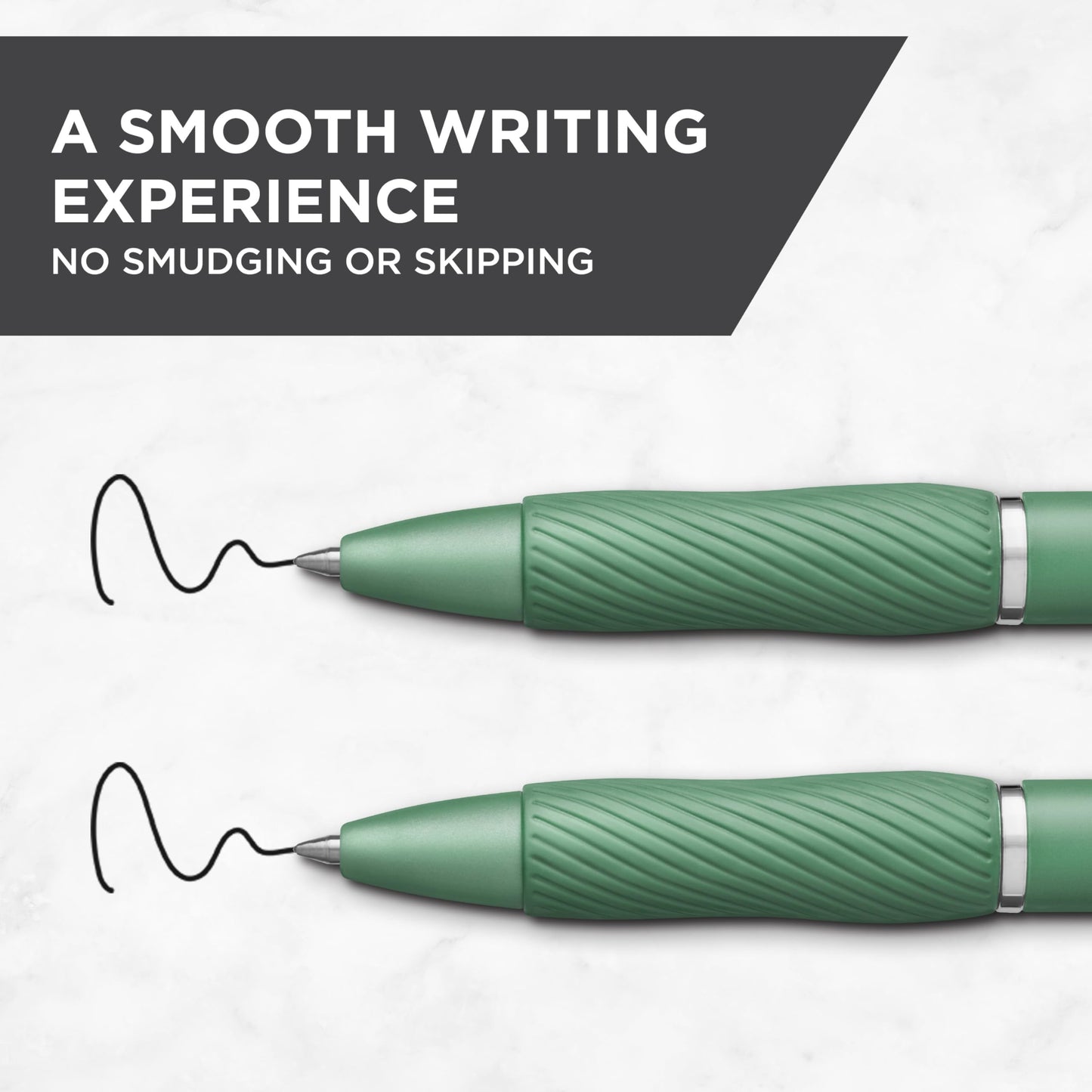 Sharpie S-Gel, Gel Pens, Medium Point (0.7mm), Forest Green Barrel, Black Ink, 12 Count