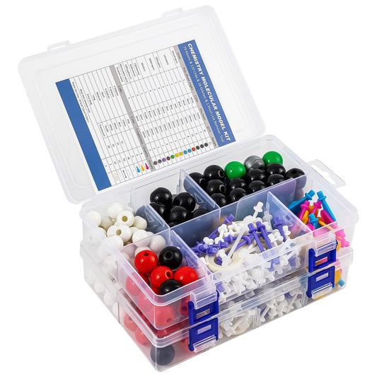 HFKPJRT Molecular Model Kit, 208 Pcs Molecular Model Kit Organic Chemistry, Atom Element Model Kits for Lessons in Chemistry, Gift for Teachers and Students to Raising Space Imagination 2 Set