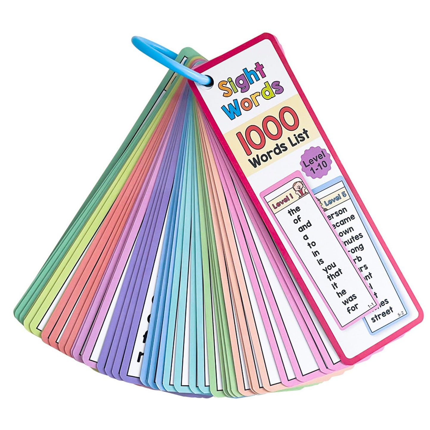 Sided Vocabulary Flashcards Educational Learning Cards High Frequency Sight Words Learn to Read Sight Words